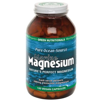 Green Nutritionals by MicrOrganics Pure Ocean-Source Marine Magnesium 120vc
